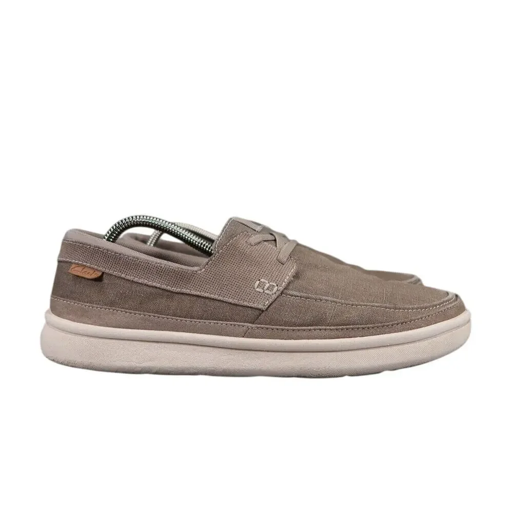 Clarks Shoes Men 8.5 Sneaker Casual Boat Loafer Cantal Comfort Lifestyle Slip On